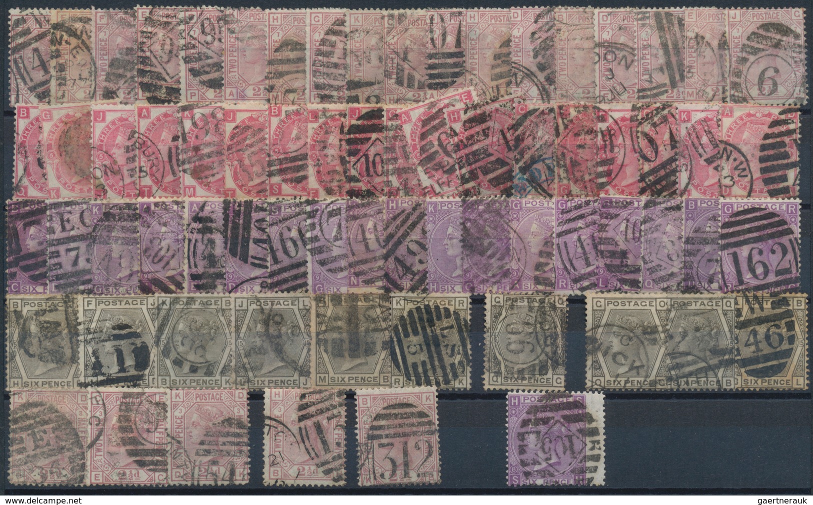 Großbritannien: 1850/1940 (ca.), Mainly Up To 1910, Used And Mint Accumulation On Stockcards With Pl - Other & Unclassified