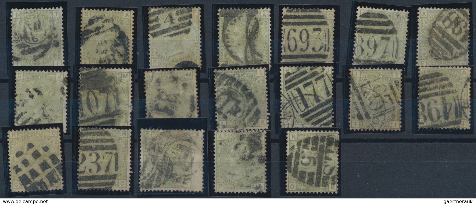 Großbritannien: 1850/1940 (ca.), Mainly Up To 1910, Used And Mint Accumulation On Stockcards With Pl - Sonstige & Ohne Zuordnung