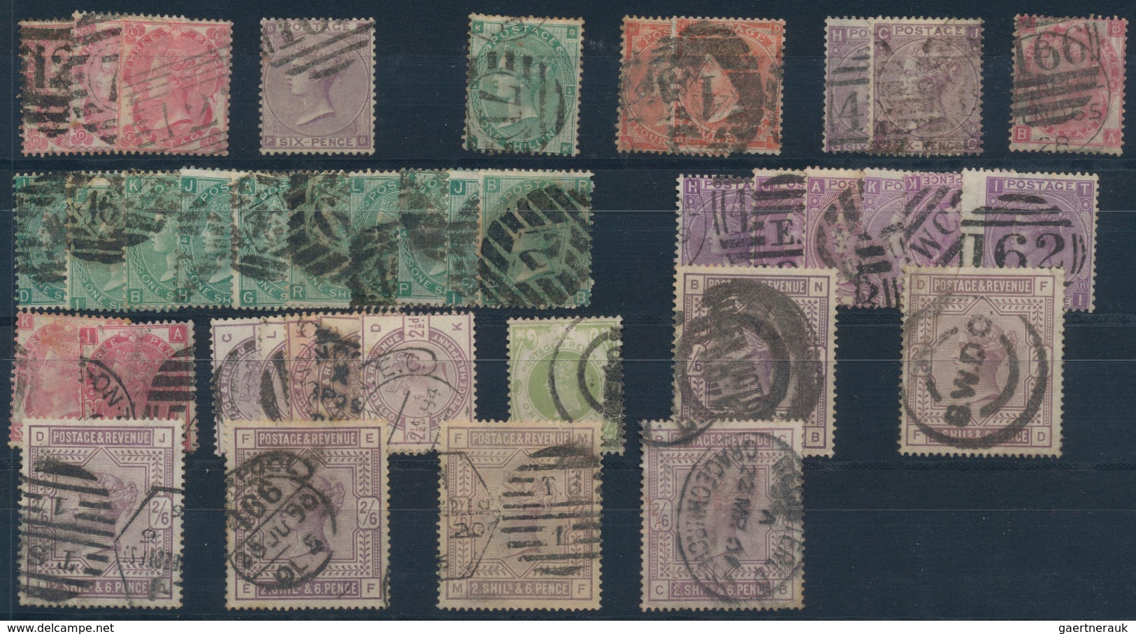 Großbritannien: 1850/1940 (ca.), Mainly Up To 1910, Used And Mint Accumulation On Stockcards With Pl - Otros & Sin Clasificación