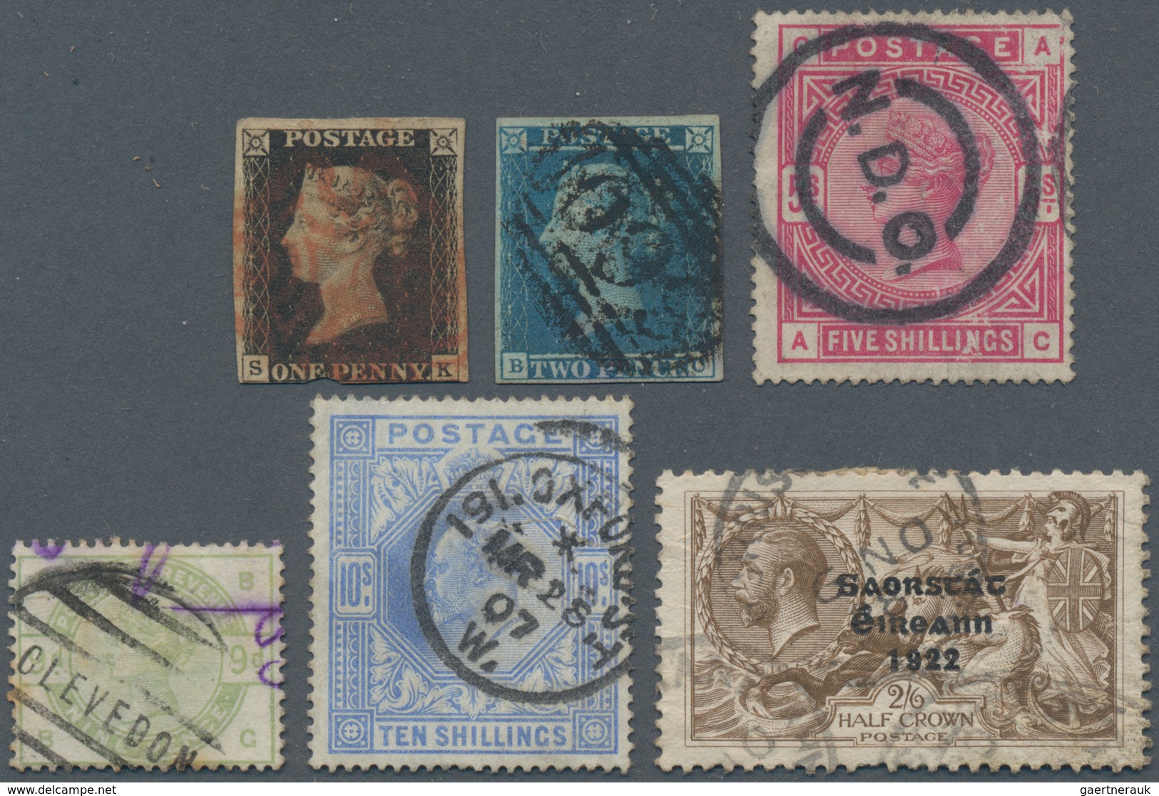 Großbritannien: 1860/1980, Huge Stock Of Mostly Used British Material Starting With A Penny Black.Al - Other & Unclassified