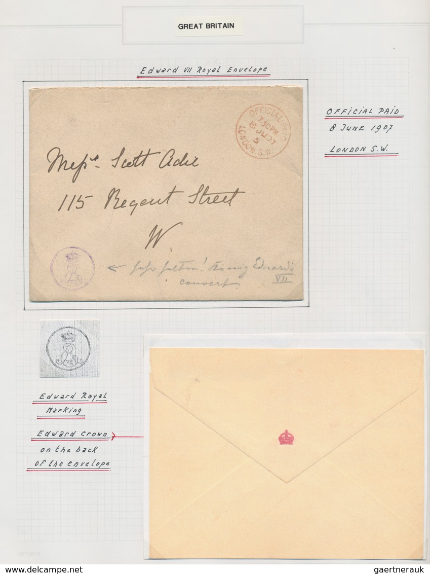Großbritannien: 1902/1911, King Edward VII., Excessively Specialised Collection Of Apprx. 1.460 Stam - Autres & Non Classés
