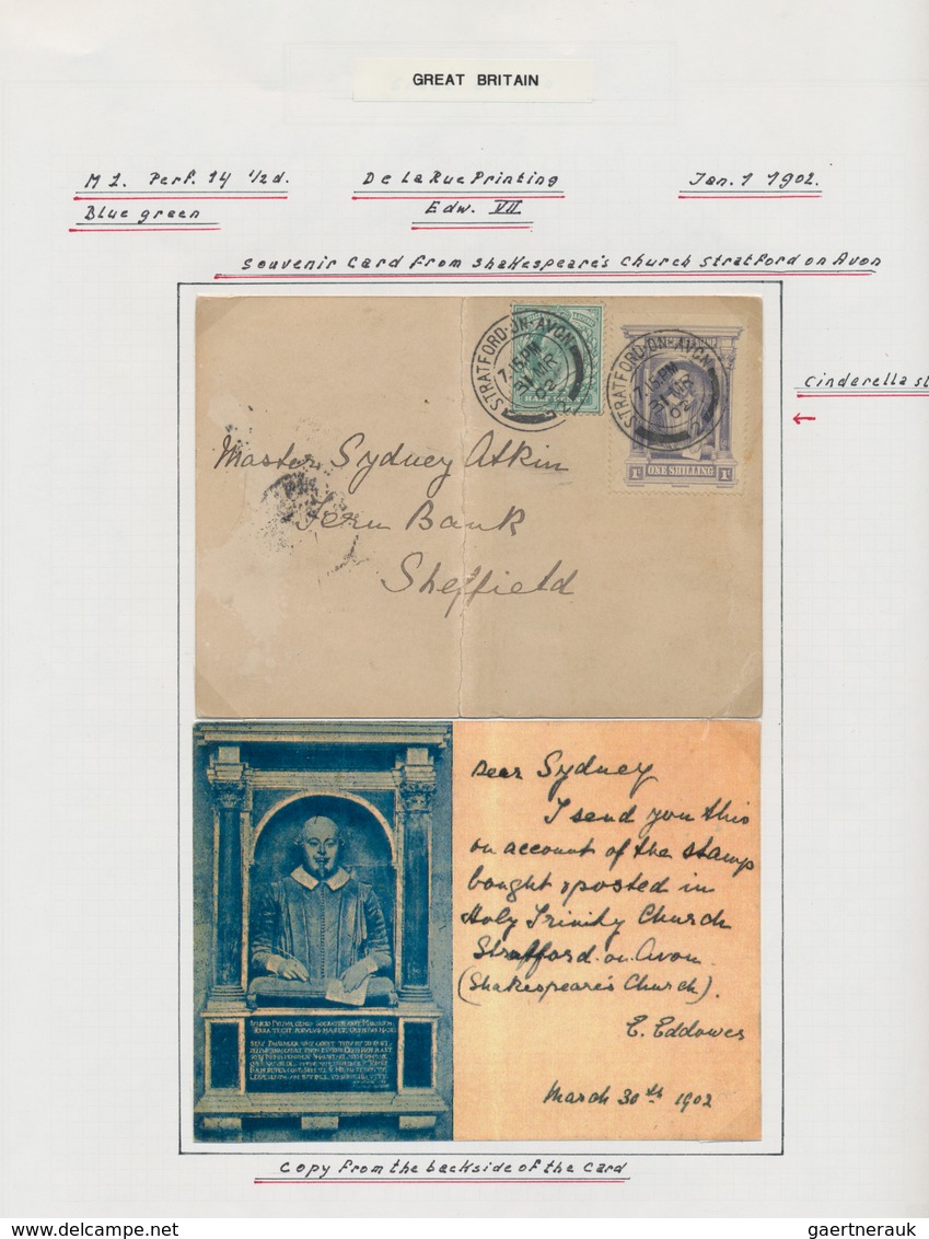 Großbritannien: 1902/1911, King Edward VII., Excessively Specialised Collection Of Apprx. 1.460 Stam - Andere & Zonder Classificatie