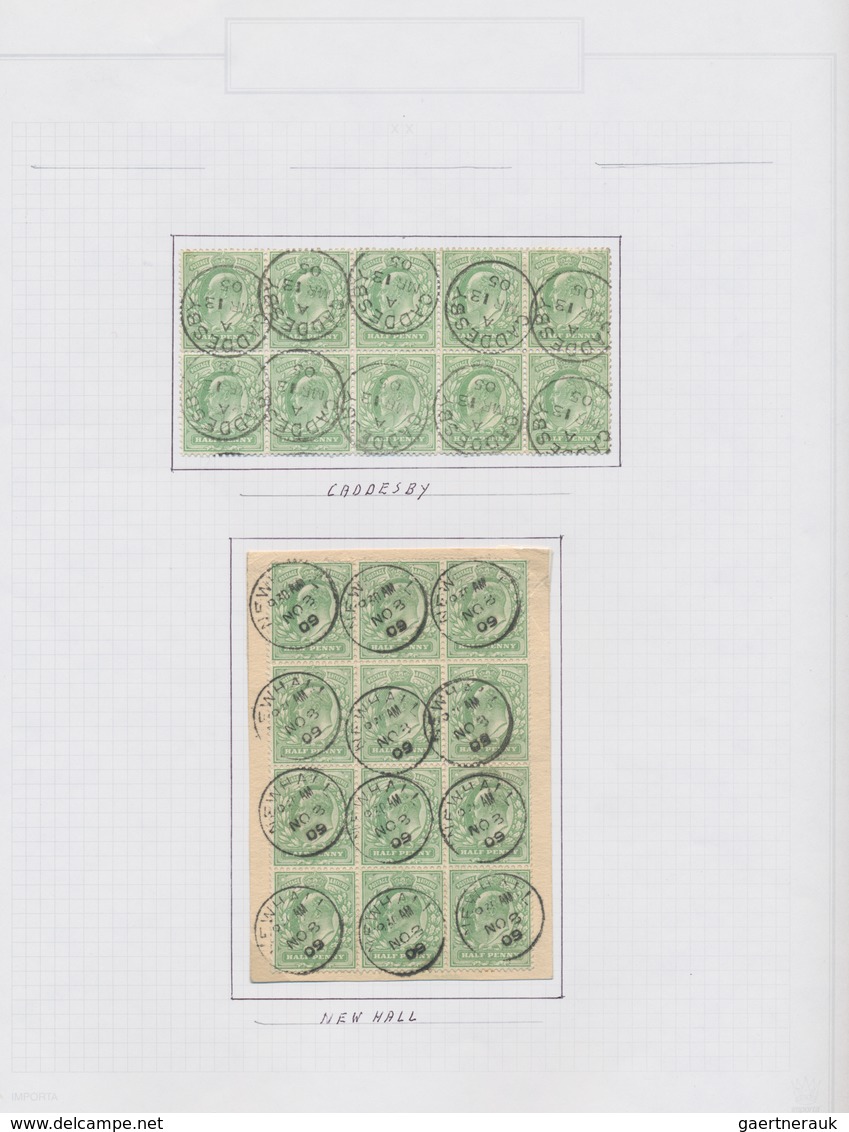 Großbritannien: 1902/1911, King Edward VII., excessively specialised collection of apprx. 1.460 stam