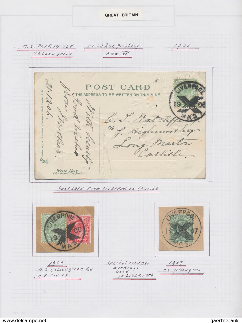 Großbritannien: 1902/1911, King Edward VII., excessively specialised collection of apprx. 1.460 stam