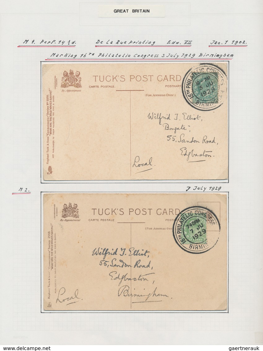 Großbritannien: 1902/1911, King Edward VII., excessively specialised collection of apprx. 1.460 stam