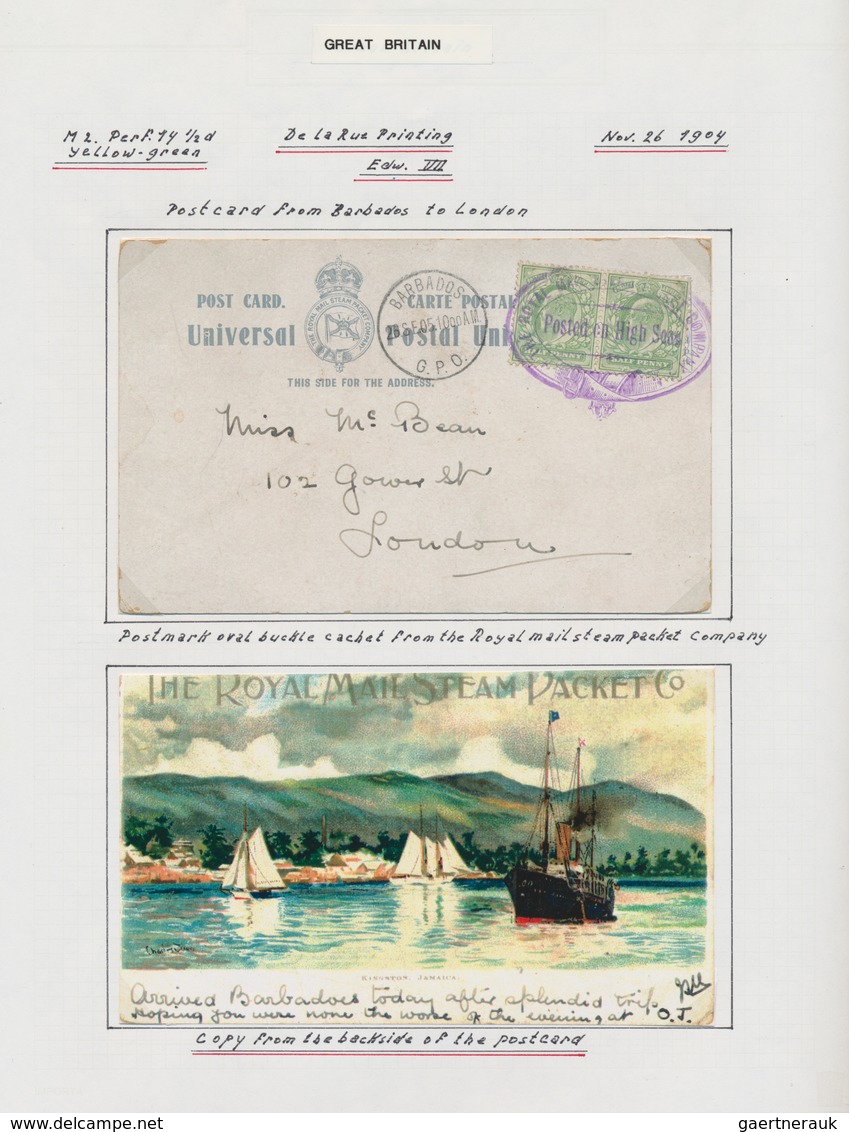 Großbritannien: 1902/1911, King Edward VII., excessively specialised collection of apprx. 1.460 stam