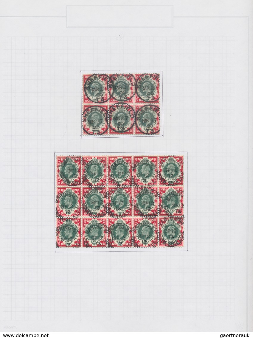 Großbritannien: 1902/1911, King Edward VII., excessively specialised collection of apprx. 1.460 stam