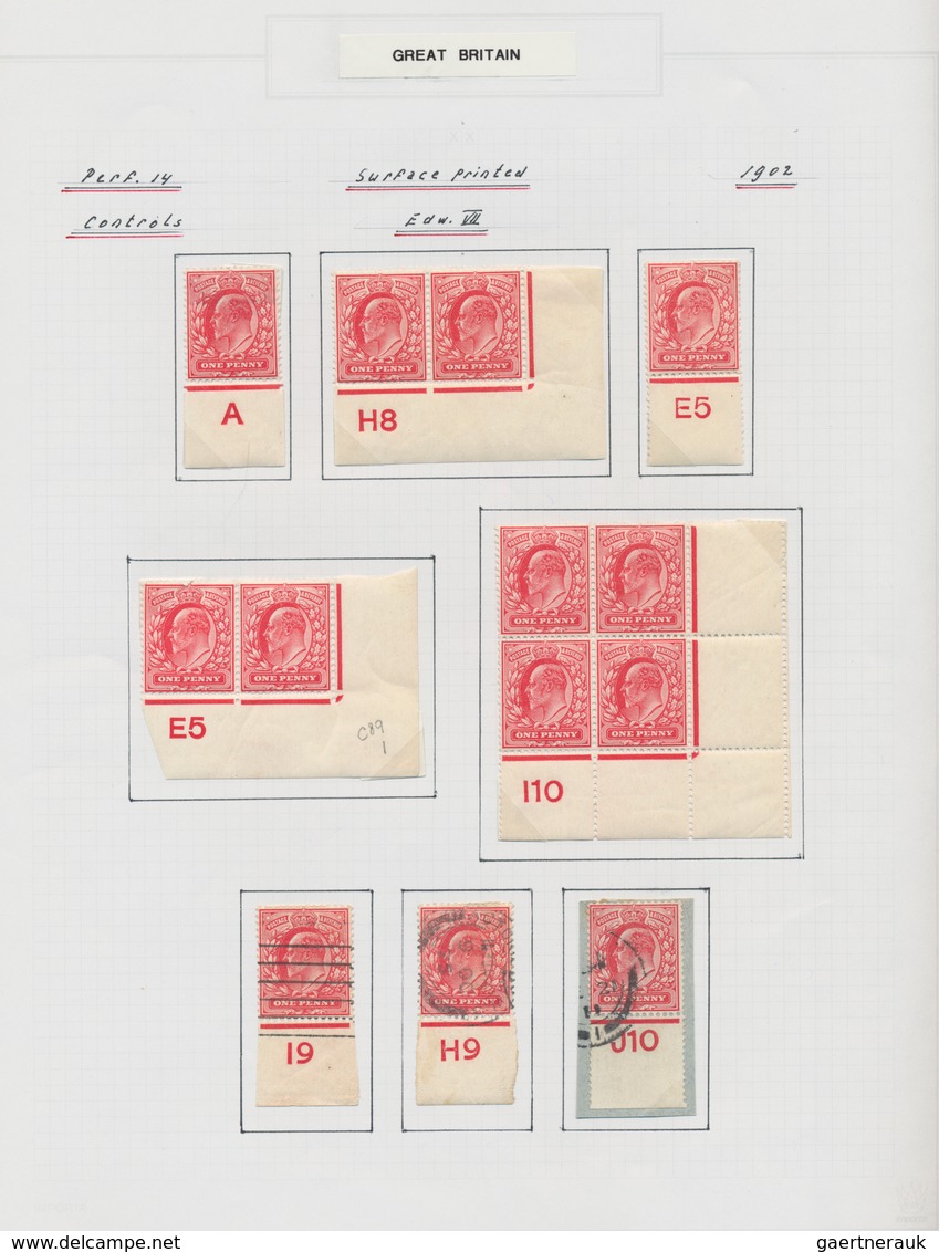 Großbritannien: 1902/1911, King Edward VII., excessively specialised collection of apprx. 1.460 stam