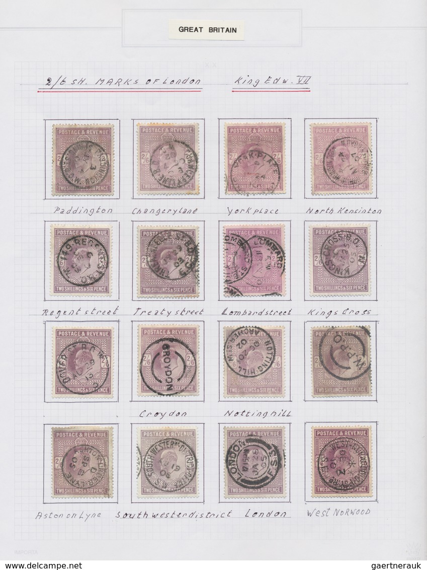 Großbritannien: 1902/1911, King Edward VII., excessively specialised collection of apprx. 1.460 stam