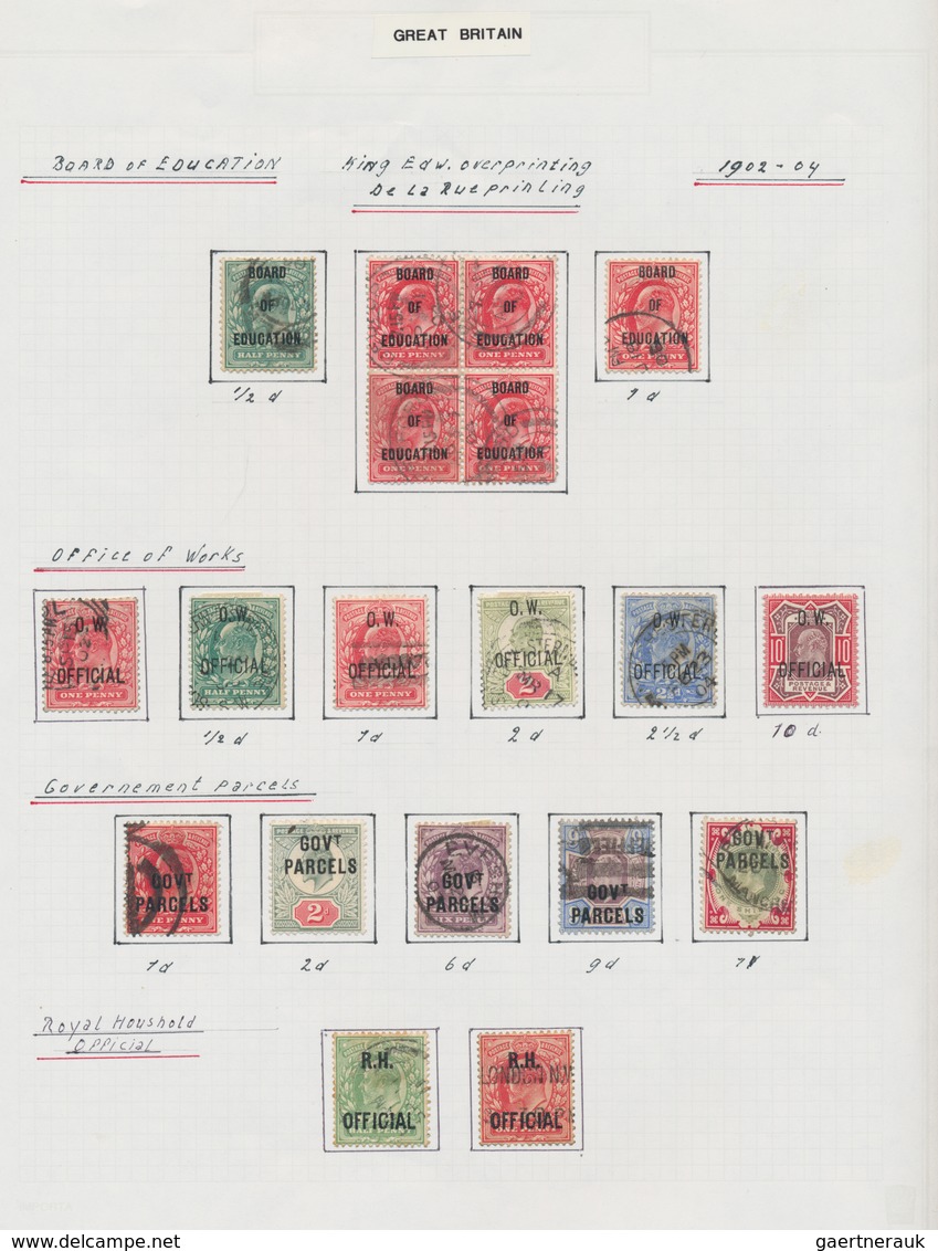 Großbritannien: 1902/1911, King Edward VII., excessively specialised collection of apprx. 1.460 stam