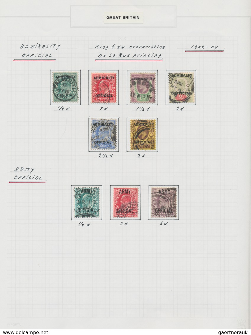 Großbritannien: 1902/1911, King Edward VII., excessively specialised collection of apprx. 1.460 stam