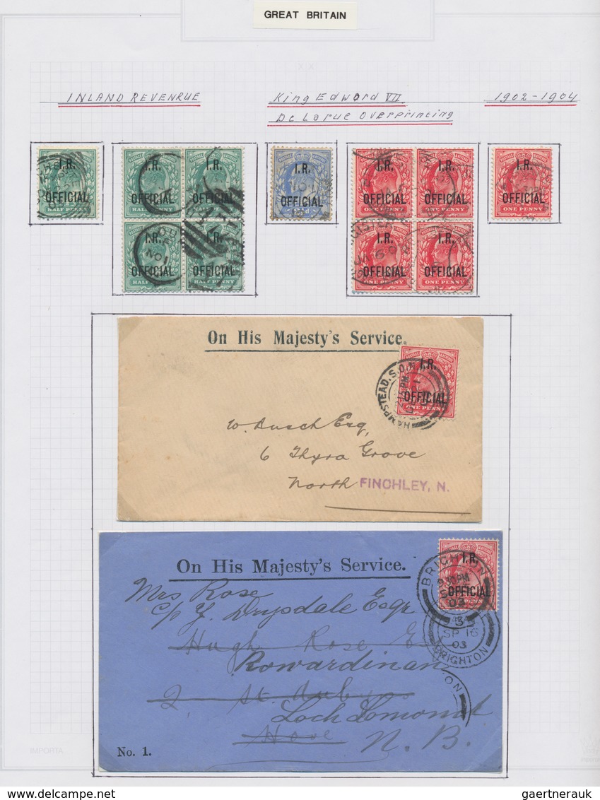 Großbritannien: 1902/1911, King Edward VII., excessively specialised collection of apprx. 1.460 stam