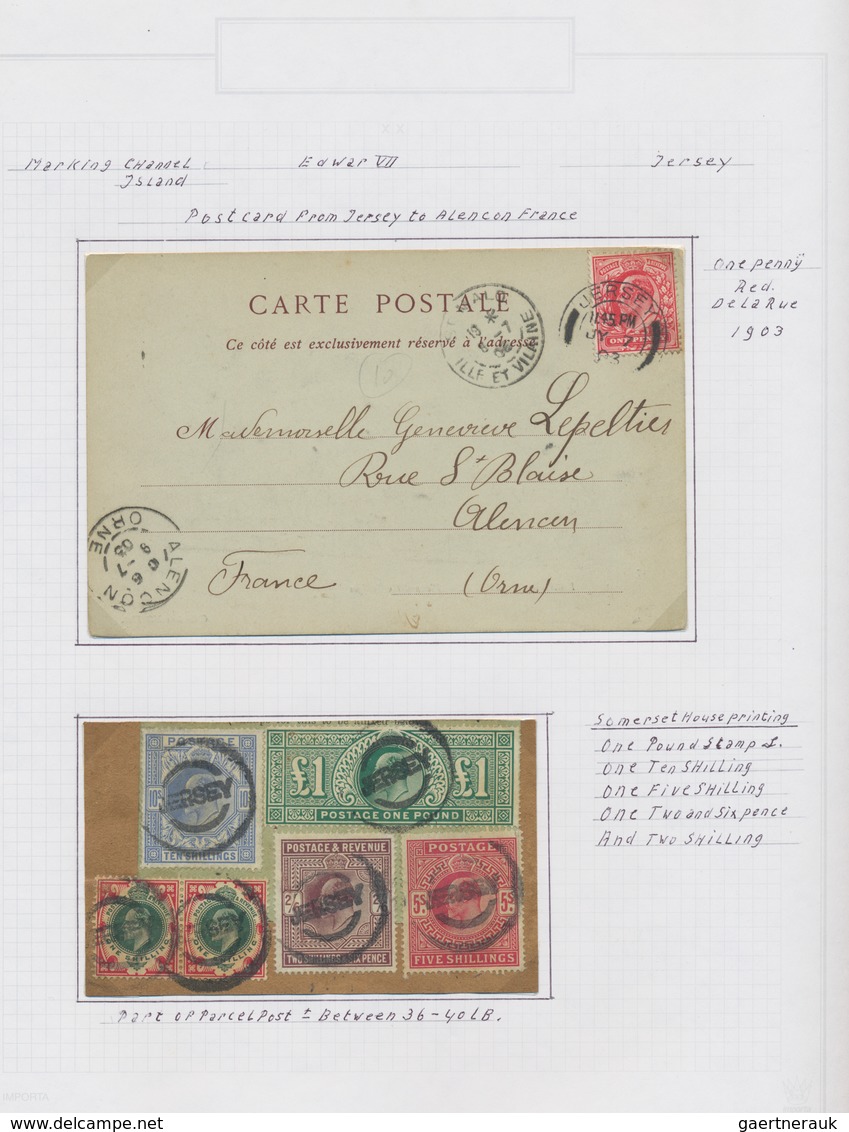 Großbritannien: 1902/1911, King Edward VII., excessively specialised collection of apprx. 1.460 stam