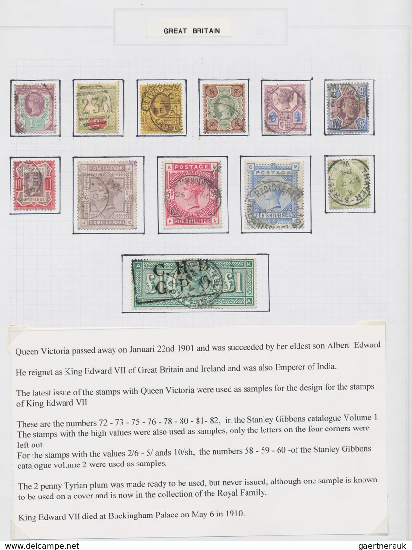 Großbritannien: 1902/1911, King Edward VII., excessively specialised collection of apprx. 1.460 stam