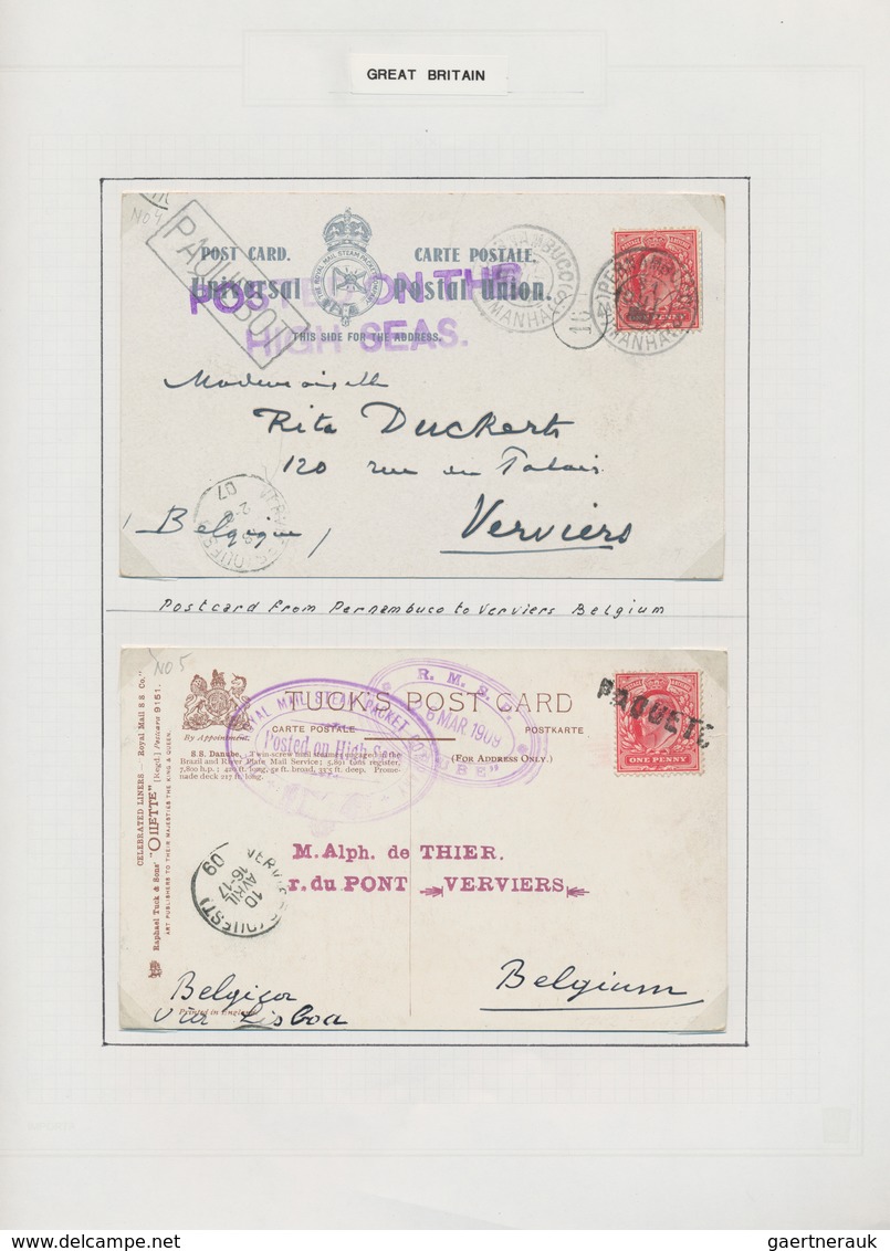 Großbritannien: 1902/1913, King Edward VII., Collection Of Apprx. 277 Covers/cards/stationeries With - Andere & Zonder Classificatie