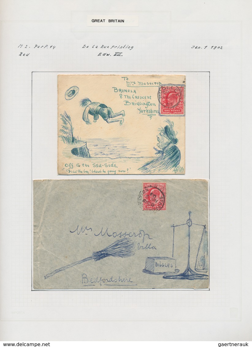 Großbritannien: 1902/1913, King Edward VII., Collection Of Apprx. 277 Covers/cards/stationeries With - Andere & Zonder Classificatie