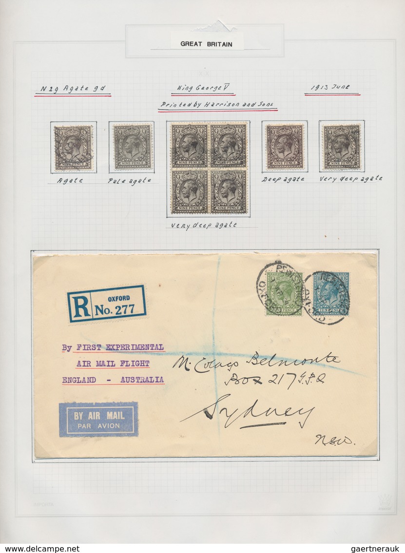 Großbritannien: 1911/1935, King George V., excessively specialised collection of more than 1.000 sta