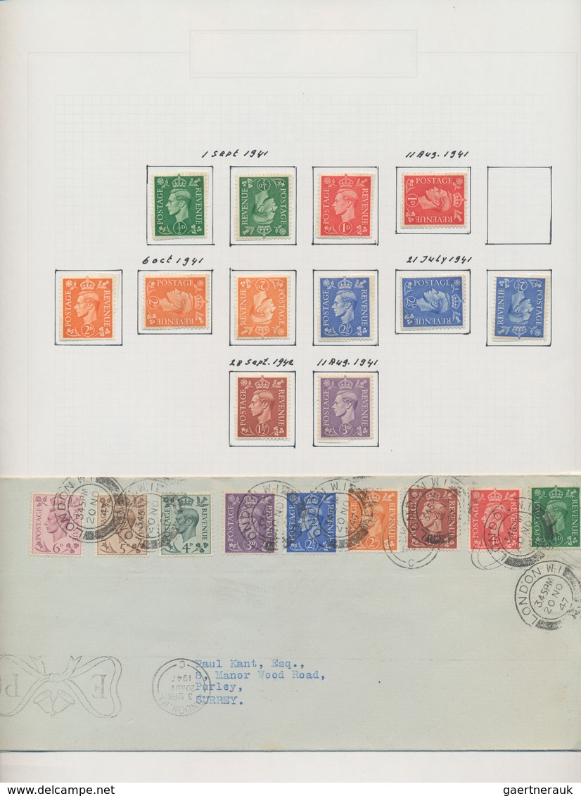 Großbritannien: 1936/1951, King Edward VIII./King George VI., excessively specialised collection of