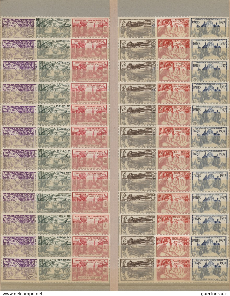 Großbritannien: 1937/1949, Inclusive France. Collection Containing "OMNIBUS ISSUES" Of British And F - Andere & Zonder Classificatie