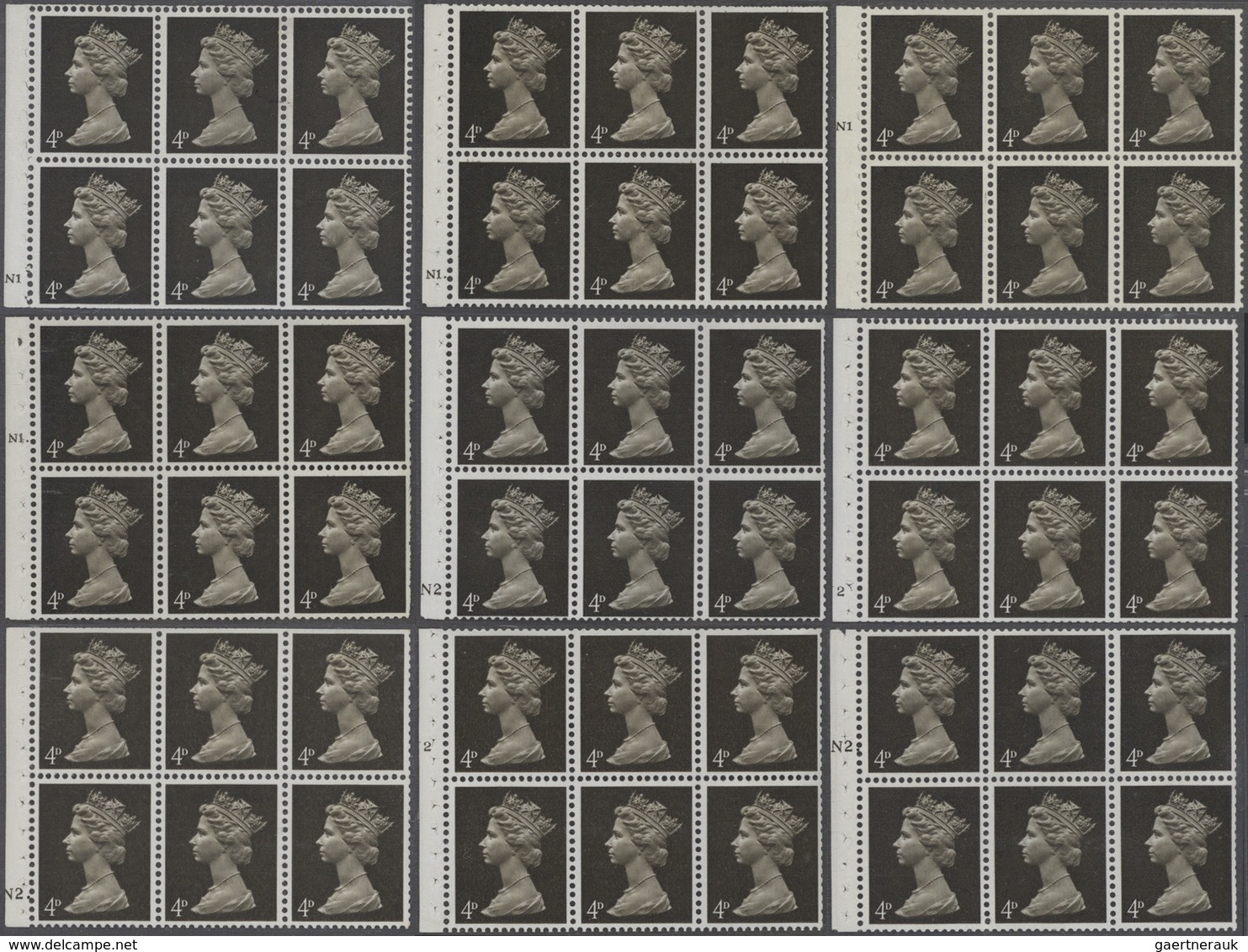 Großbritannien - Machin: 1967/1968, Pre-decimal Issues, U/m Collection Of 43 Booklet Panes With CYLI - Série 'Machin'