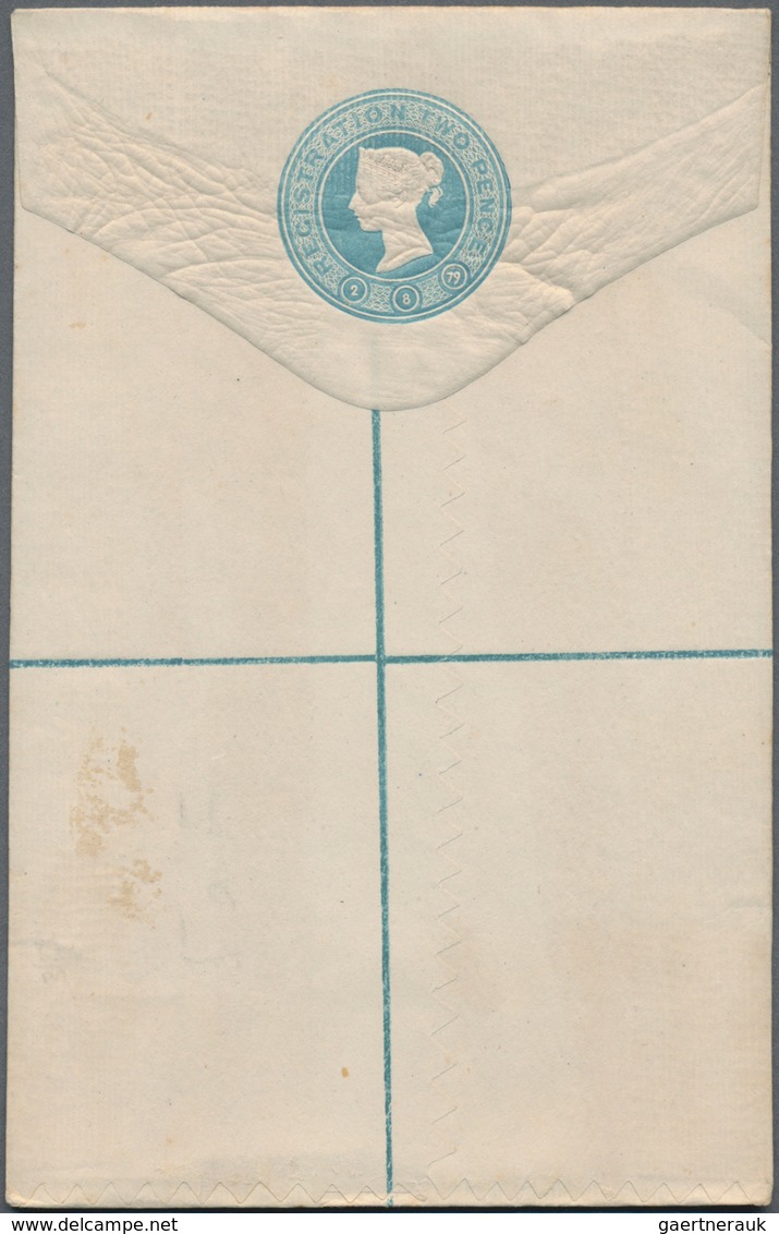 Großbritannien - Ganzsachen: 1848/1902 QUEEN VICTORIA Ca. 390 Unused And Used Postal Stationeries, P - 1840 Mulready Omslagen En Postblad