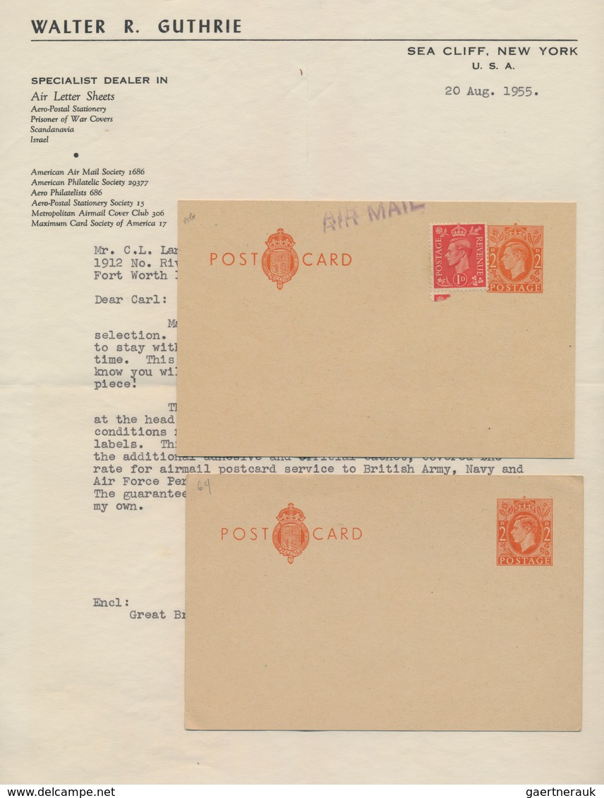 Großbritannien - Ganzsachen: 1870/1951 QV, KEVII, KGV + KGVI Special Postal Stationery Collection Of - 1840 Mulready Omslagen En Postblad