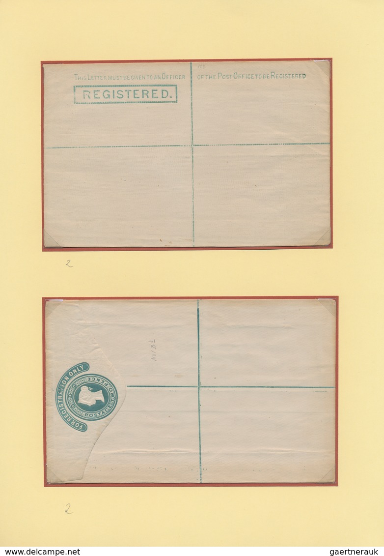 Großbritannien - Ganzsachen: 1878/1982, REGISTERED ENVELOPES, Deeply Specialised And Comprehensive C - 1840 Mulready Envelopes & Lettersheets