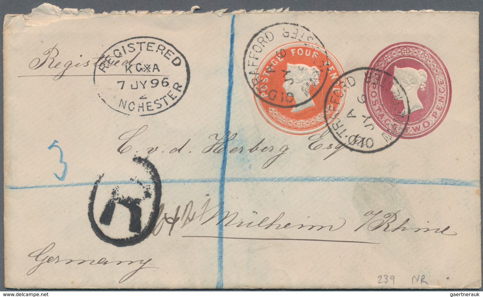 Großbritannien - Privatganzsachen: 1894/1910 20 Different Used Postal Stationery Envelopes With Two - Sonstige & Ohne Zuordnung