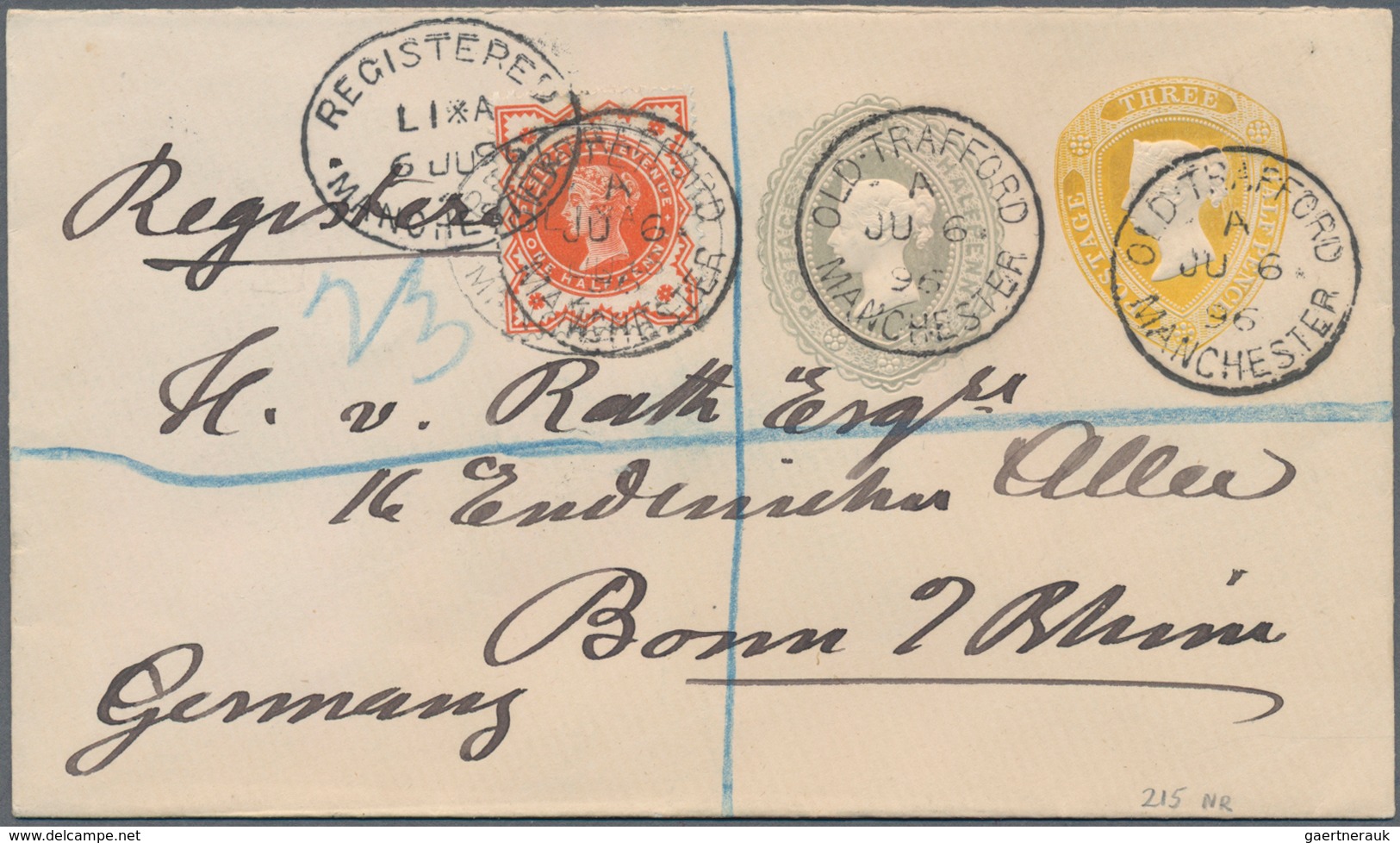 Großbritannien - Privatganzsachen: 1894/1910 20 Different Used Postal Stationery Envelopes With Two - Other & Unclassified