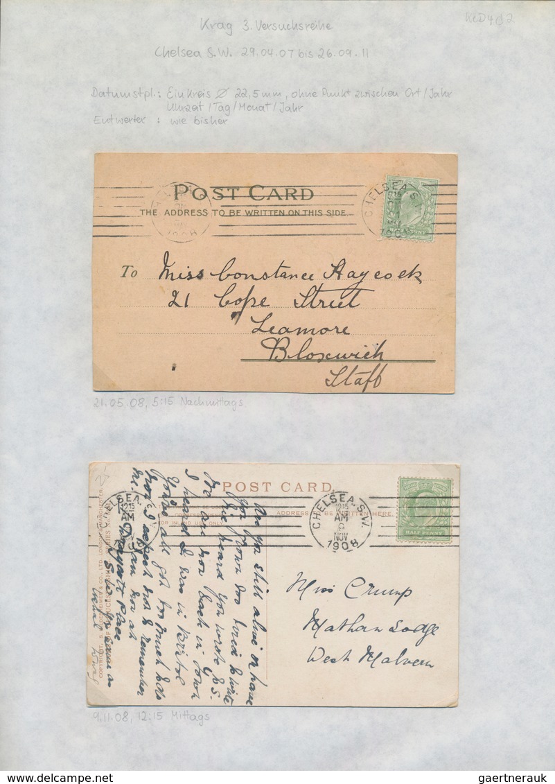 Großbritannien - Stempel: 1900/1916, MACHINE CANCELLATIONS, Collection Of Apprx. 152 Covers/cards Sh - Poststempel