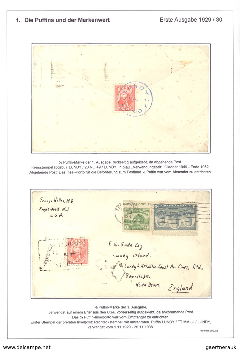Großbritannien - Besonderheiten: Lundy - The Development Of Postal Services On The Pirate Island In - Andere & Zonder Classificatie