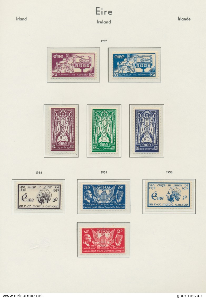 Irland: 1922/1991, a splendid mint collection in a Lighthouse album, apparently/virtually complete (