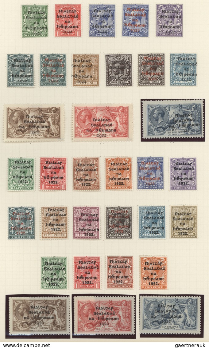 Irland: 1922/54, A Scarce Mint Collection ( Incl. 2x Nr. 9-11: 1x * And 1x ** MNH!, 2x 37-39 Etc..) - Brieven En Documenten