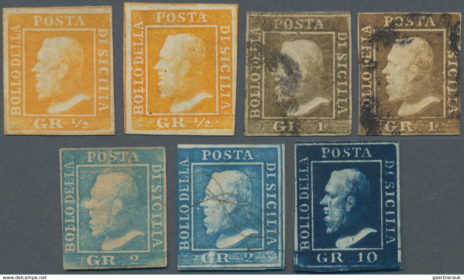 Altitalien: 1820's-1860's: Six Franked Letters, A "Cavallini" P/s Half Sheet And 13 Stamps, Includin - Lotti E Collezioni