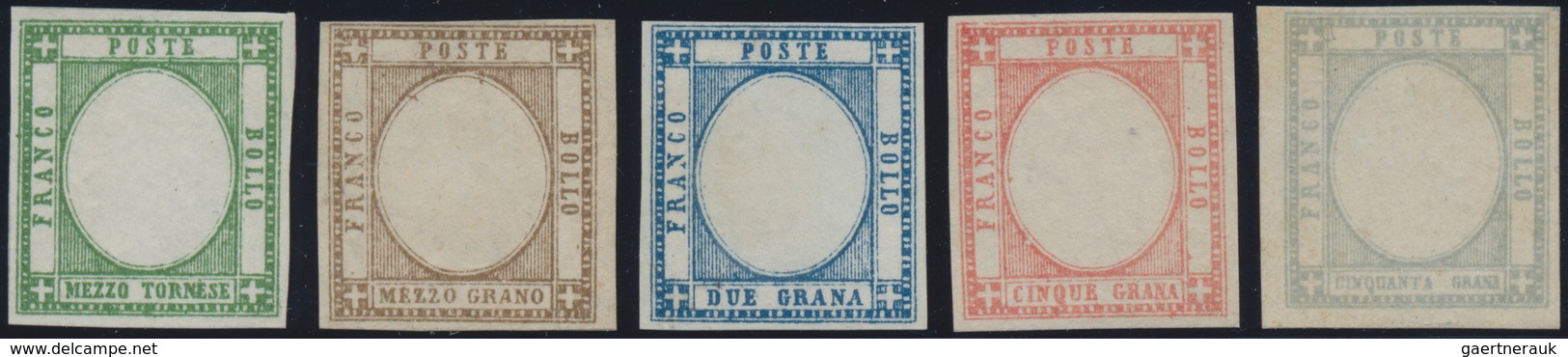 Altitalien: 1851-1862, Huge stock of mint and used stamps including Papal State 1 Scudo mint hinged