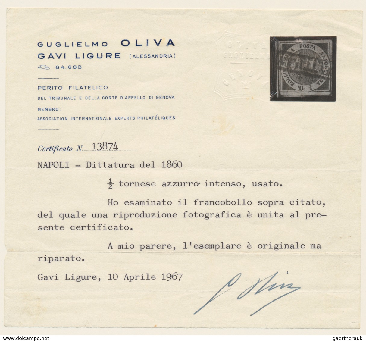 Italien - Altitalienische Staaten: Neapel: 1858/1860, Used Collection Of 36 Stamps On Written Up Alb - Napels