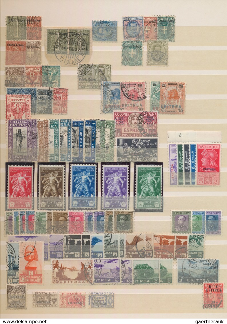 Italien: 1852/1960 (ca.), Italian Area, A Charming Balance On Stockpages, Comprising Some Italian St - Colecciones