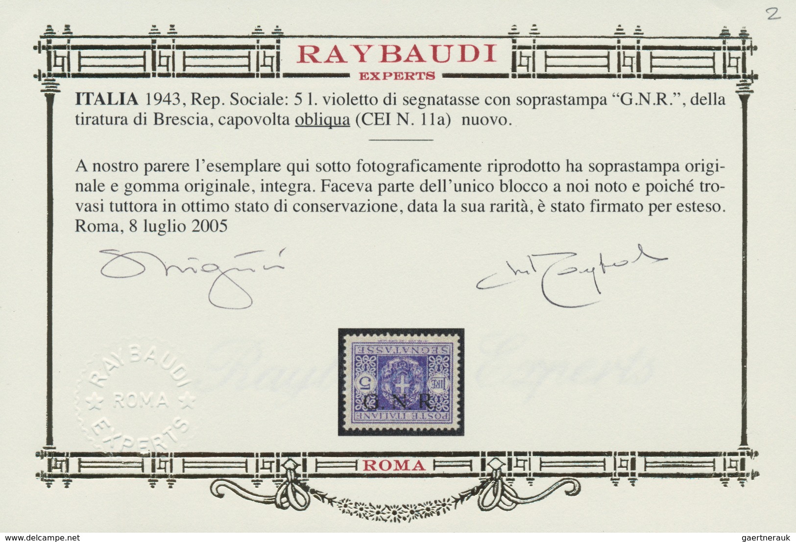 Italien: 1852-1985, AN EXCITING OFFERING OF "THE GREAT ITALY INVESTMENT STOCK" An important stock of