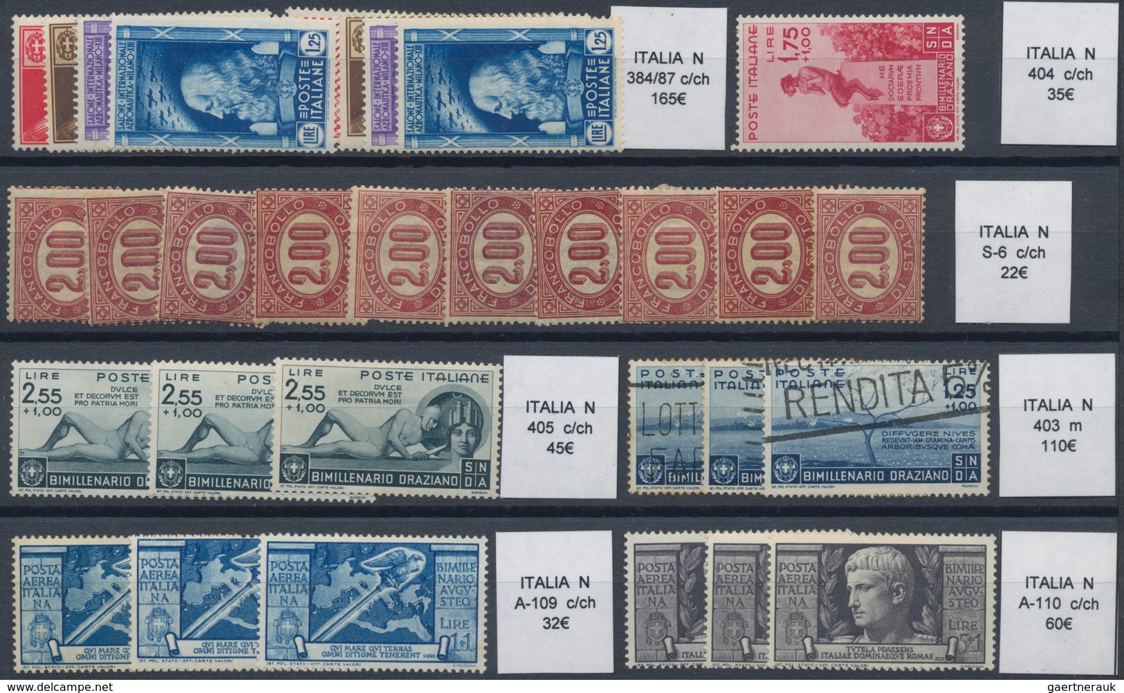 Italien: 1858-1940, Stock Of Early Issues Italy States To Kingdom, Mint And Used, Including Papal St - Collections