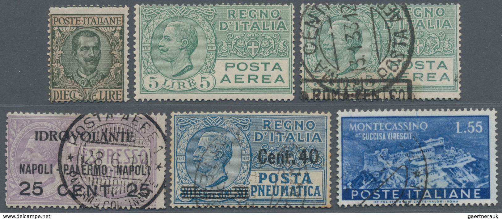 Italien: 1863/1950 (ca.), Duplicates On Stockcards With Many Better Stamps And Complete Sets Some In - Colecciones