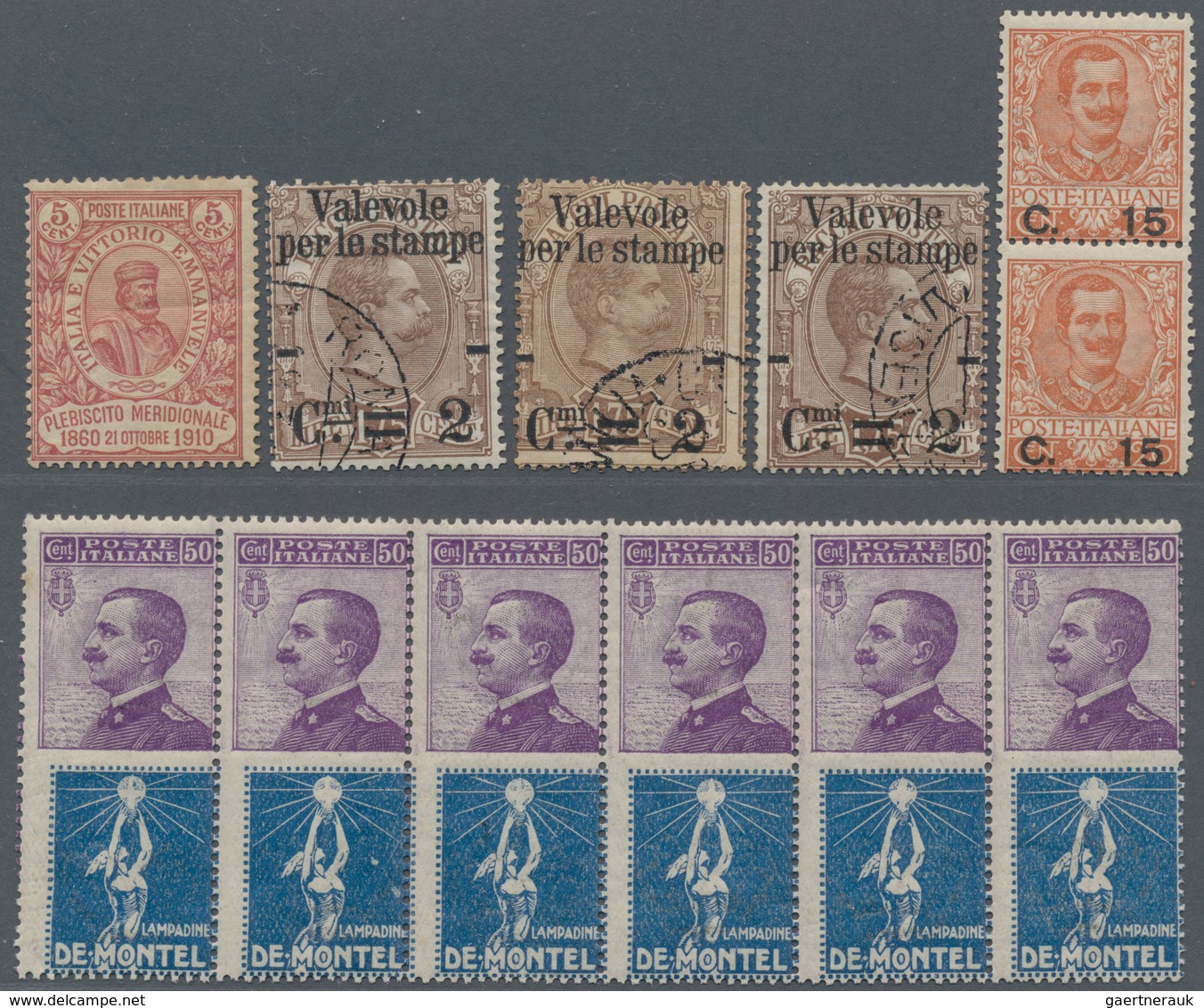 Italien: 1863/1950 (ca.), Duplicates On Stockcards With Many Better Stamps And Complete Sets Some In - Sammlungen