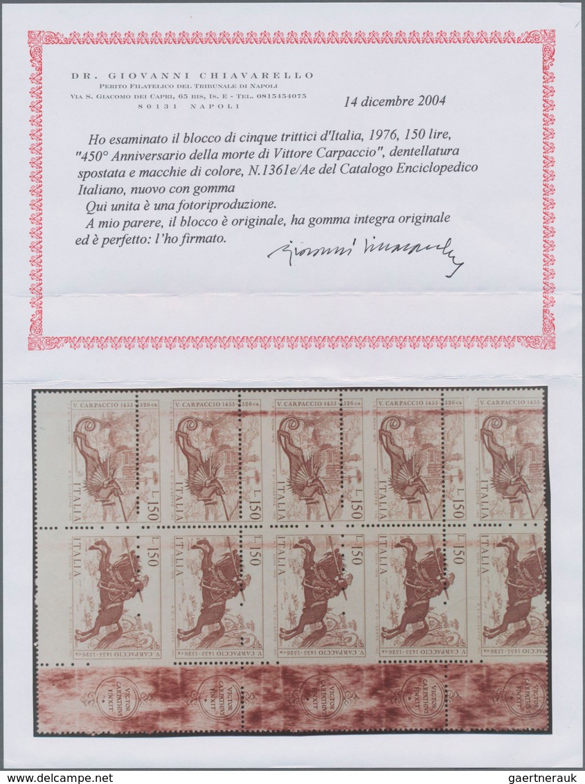 Italien: 1863-1985, Stock of early issues to modern with scarce varieties, mint and used, including