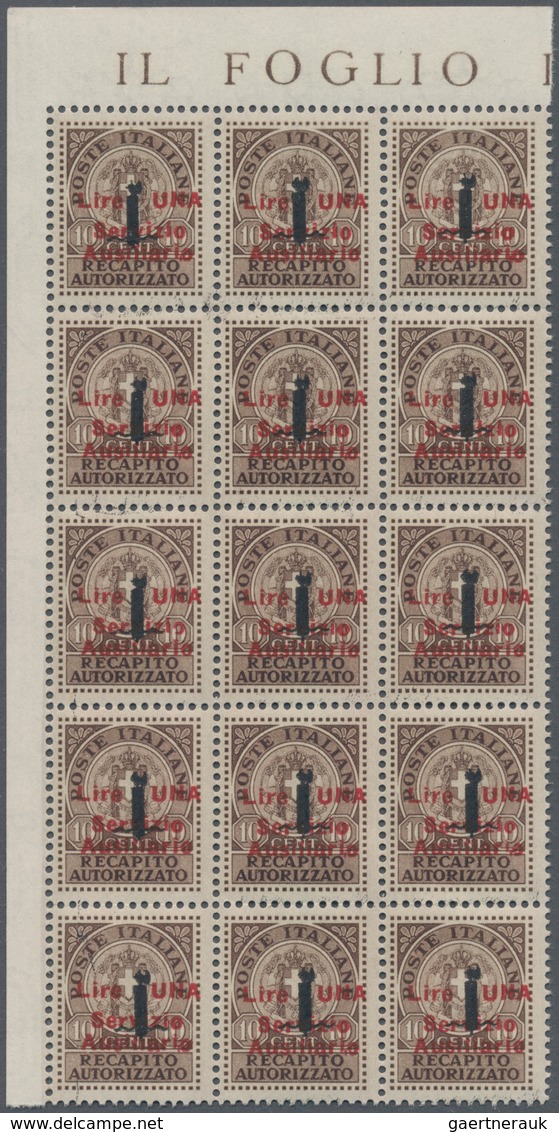Italien: 1880/1945 (ca.), Unusual Accumulation BACK OF THE BOOK ISSUES On Stockcards With Many Unusu - Colecciones