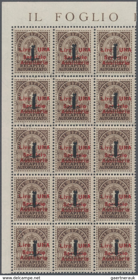 Italien: 1880/1945 (ca.), Unusual Accumulation BACK OF THE BOOK ISSUES On Stockcards With Many Unusu - Verzamelingen