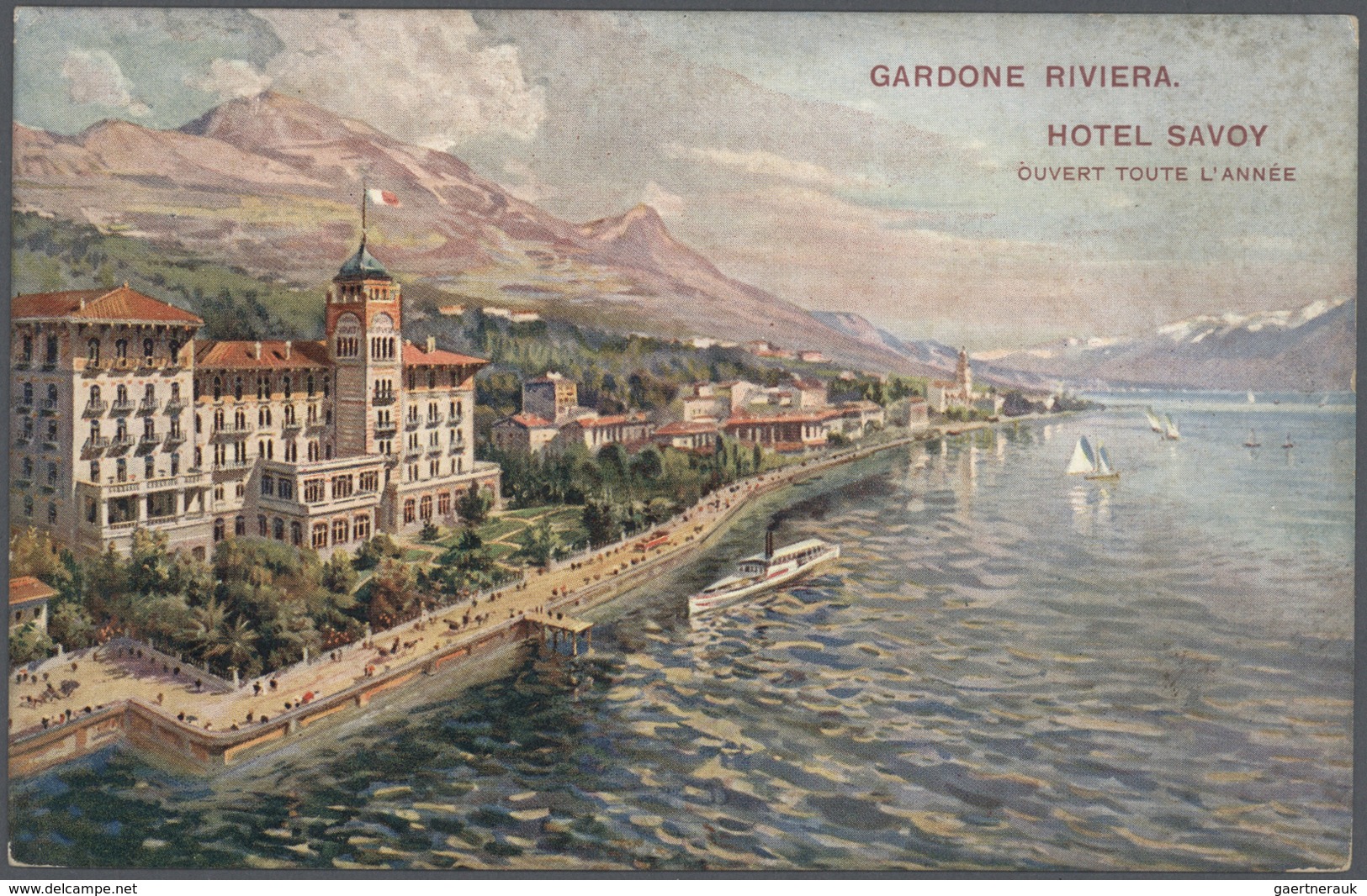 Italien: 1898/1940, Trentino With The Lake Garda As An Extensive Traders Stock Of Almost 4.300 Pictu - Colecciones