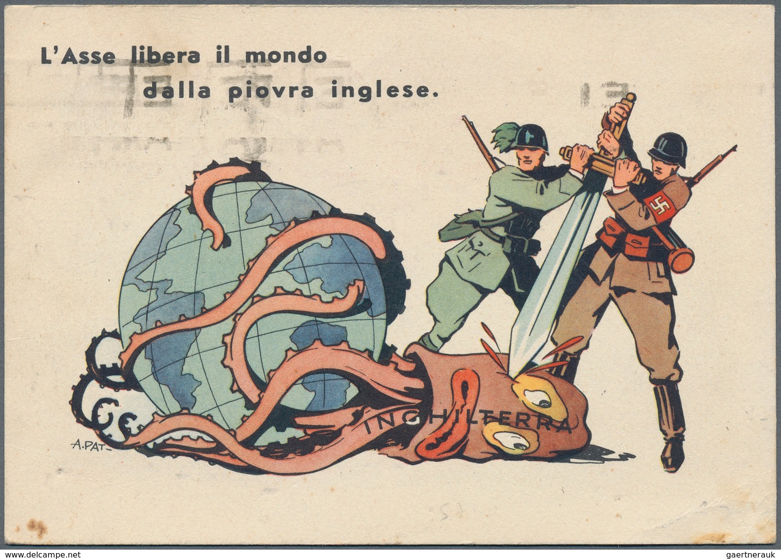 Italien: 1930/45, interessante Sammlung "Propaganda- und Werbekarten" mit über 70 Karten, dabei Feld