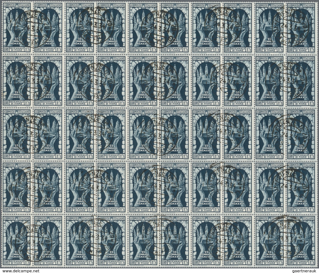 Italien: 1934, Fiume Decennial Issue Three Top Values 1,75+1,00 Lire, 2,55+2,00 Lire And 2,75+2,50 L - Collections