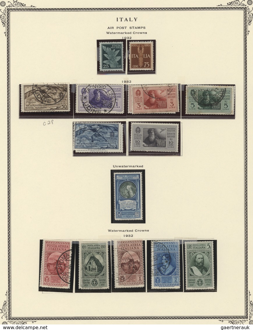 Italien: Excellent Collection, Several Hundred Stamps Mint And Used, Strong In Back Of The Book, Har - Sammlungen