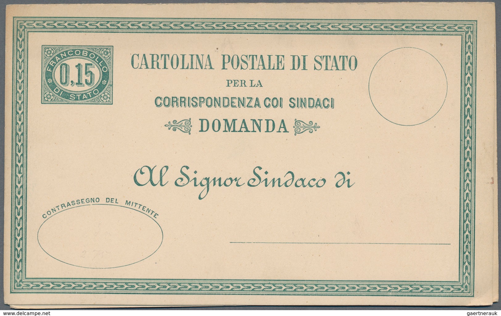 Italien - Ganzsachen: 1877/1934, Lot Of More Than 70 Used And Unused Stationeries, Mainly Cards, Inc - Postwaardestukken