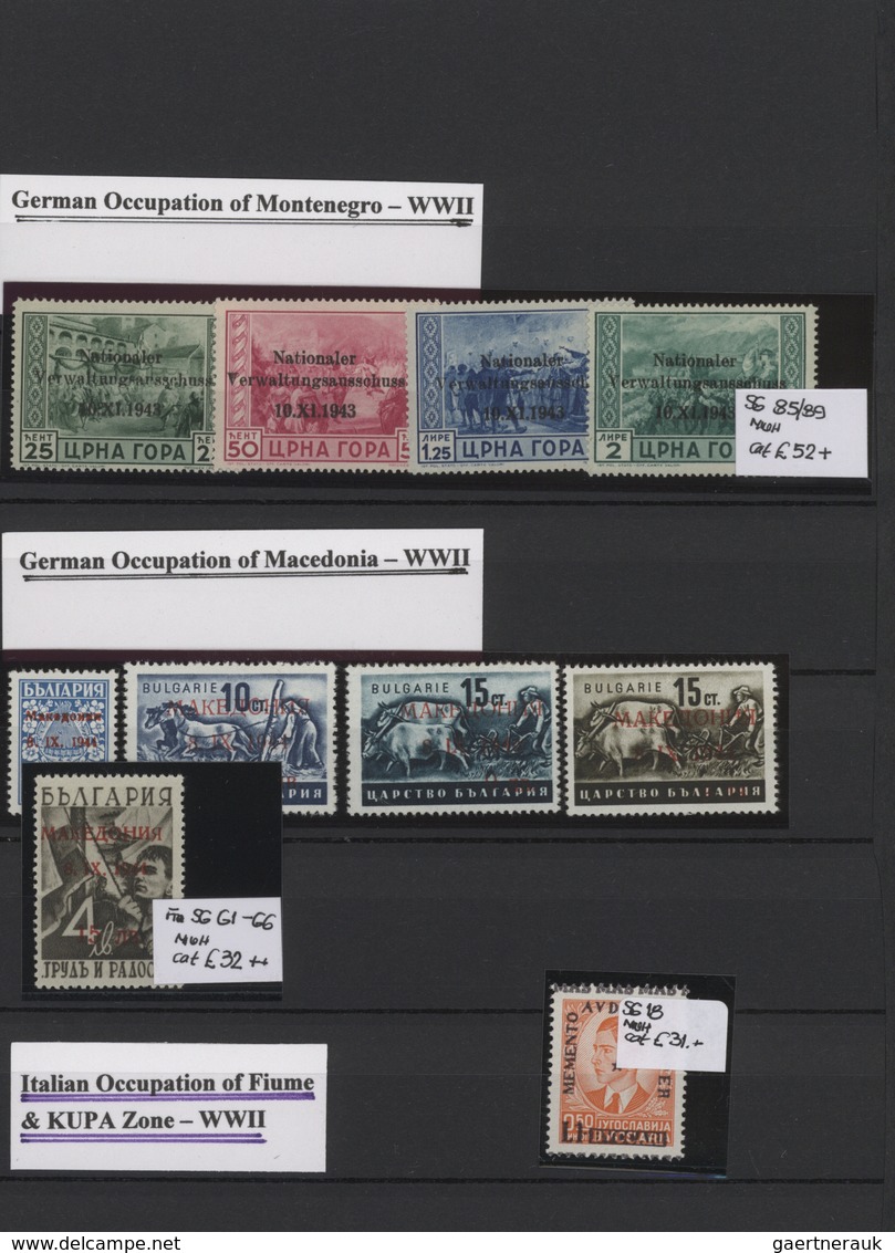 Jugoslawien: 1879/1945, Yugoslavian Area, Mainly Mint Collection In Two Small Stockbooks, Comprising - Brieven En Documenten